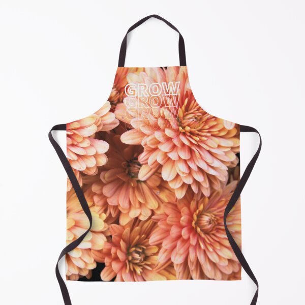 Item preview, GROW (above) - Fun, Flirty Orange Floral Background designed and sold by AliceSLee.