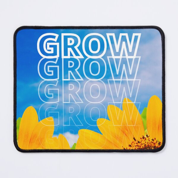 Item preview, GROW (above) - Bright Blue Sky With Yellow Sunflowers designed and sold by AliceSLee.