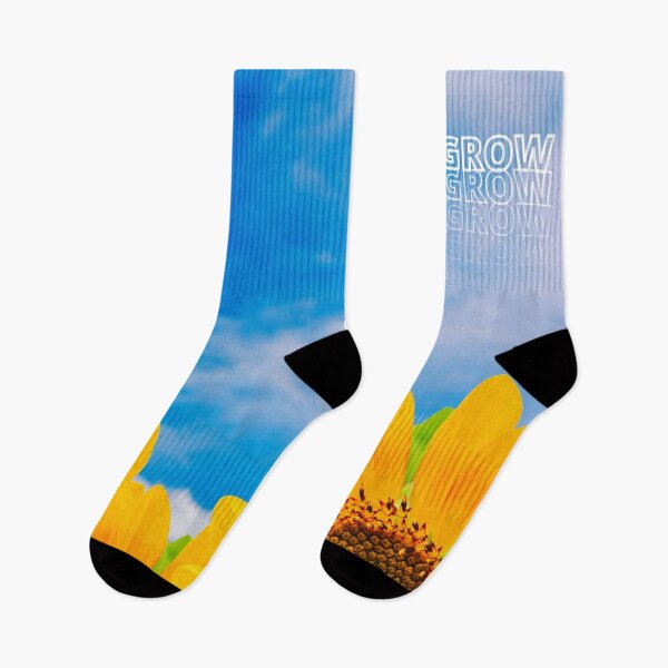 Item preview, GROW (above) - Bright Blue Sky With Yellow Sunflowers designed and sold by AliceSLee.