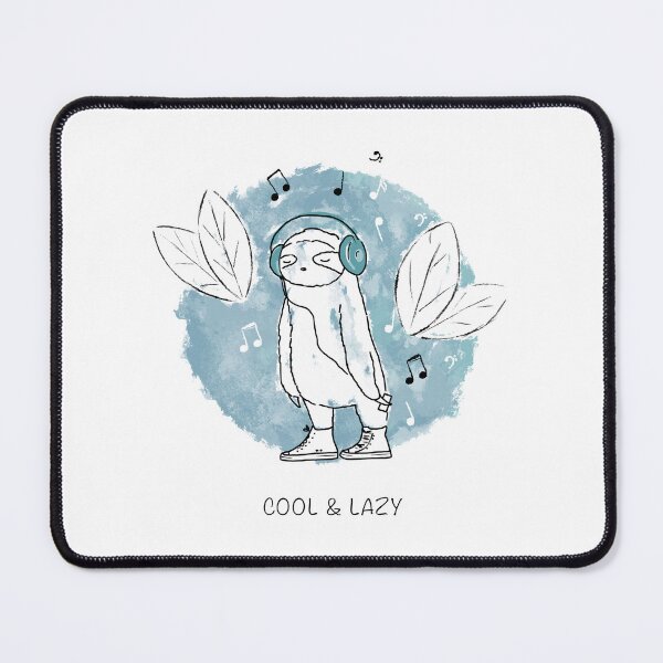 Item preview, Cool and lazy. Cute sloth listening to the music art designed and sold by Aleksse.