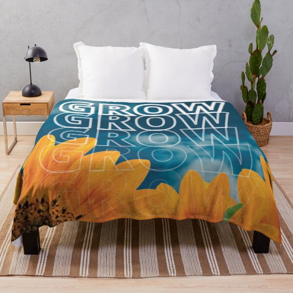 Item preview, GROW (above) - Deep Blue Sky Over Sunflowers designed and sold by AliceSLee.