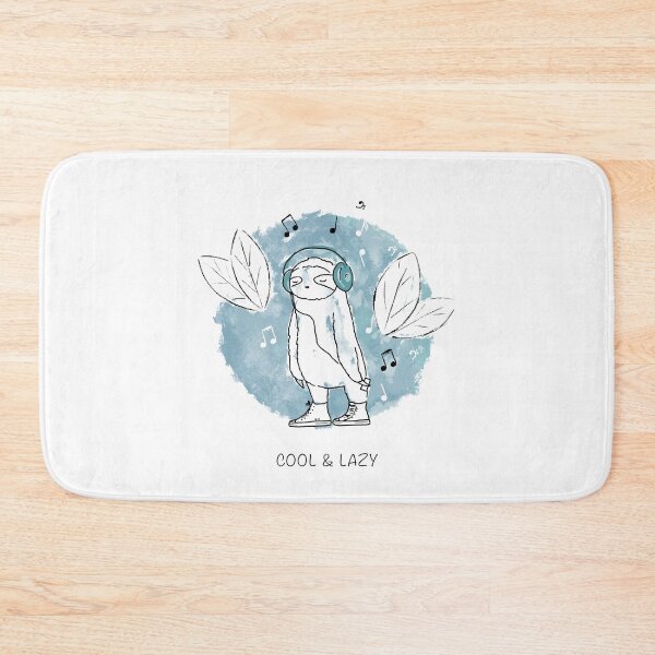 Item preview, Cool and lazy. Cute sloth listening to the music art designed and sold by Aleksse.