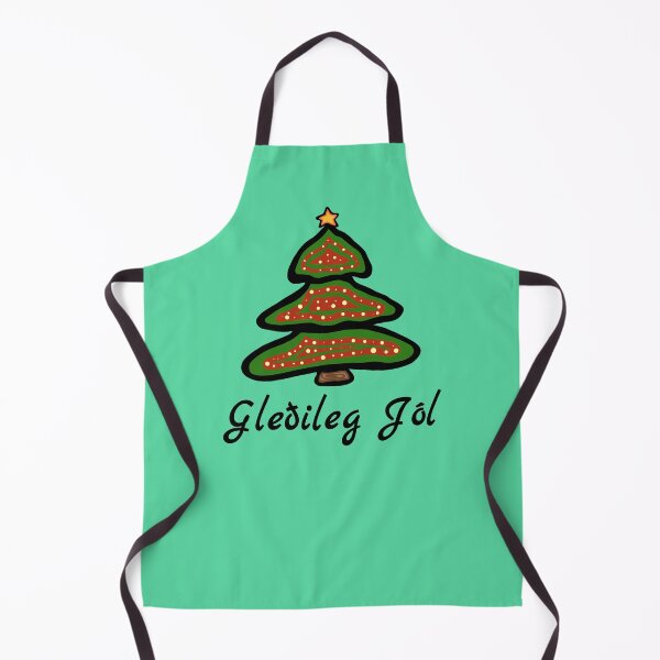 Item preview, Gledileg Jol Iceland Christmas Tree Icelandic Greeting designed and sold by MagicBoutique.