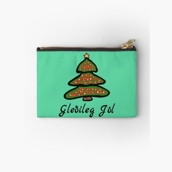 Item preview, Gledileg Jol Iceland Christmas Tree Icelandic Greeting designed and sold by MagicBoutique.