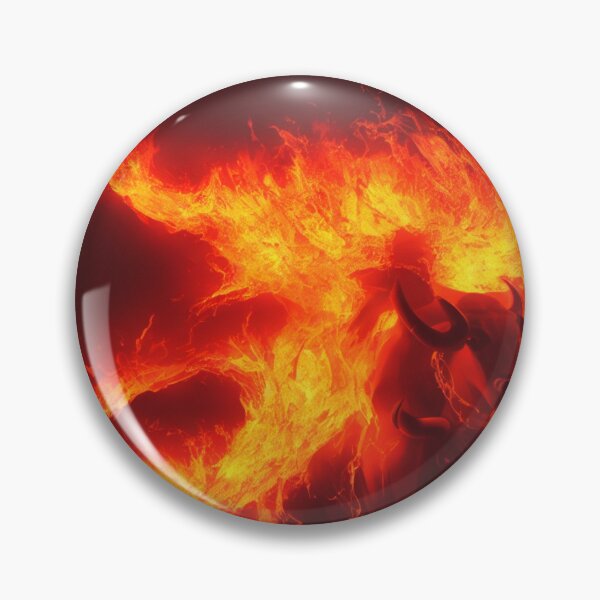 Item preview, Bull with a Body of Flames Digital Art designed and sold by DesignerKin.
