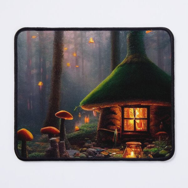 Item preview, Forest cabin with fairytale magic - Fantasy dream designed and sold by Monkyra.