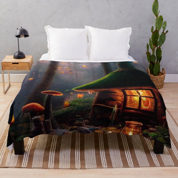Item preview, Forest cabin with fairytale magic - Fantasy dream designed and sold by Monkyra.