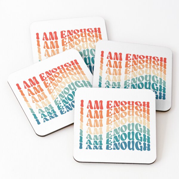 Item preview, Self Motivation:- Positive Saying-Positive Affirmation ''I am Enough''  designed and sold by typoinspired.
