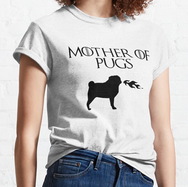 mother of pugs t shirt