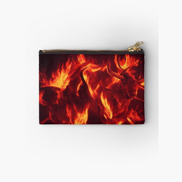 Item preview, Bull with a Body of Flames Digital Art designed and sold by DesignerKin.