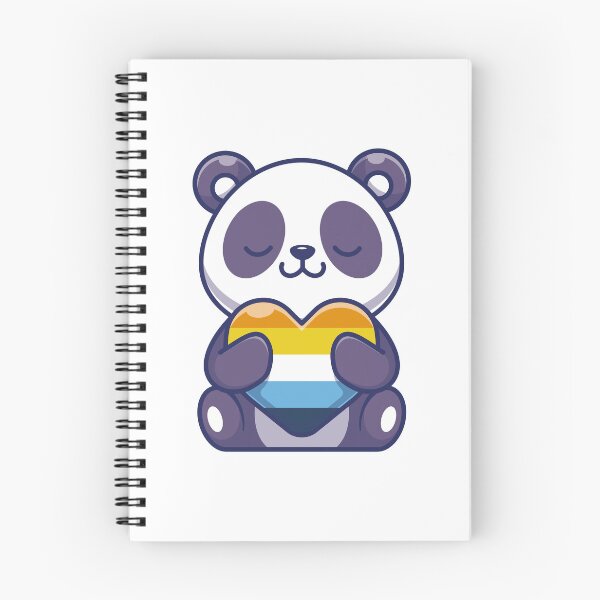 Item preview, Aroace Pride Aro Ace Panda Heart designed and sold by Queer Pride Shop.