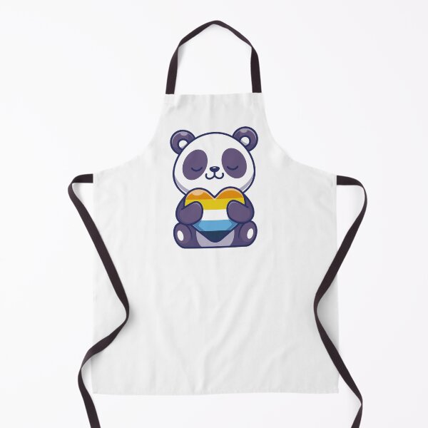 Item preview, Aroace Pride Aro Ace Panda Heart designed and sold by Queer Pride Shop.