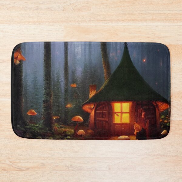 Item preview, Forest cabin with fairytale magic - Fantasy dream designed and sold by Monkyra.