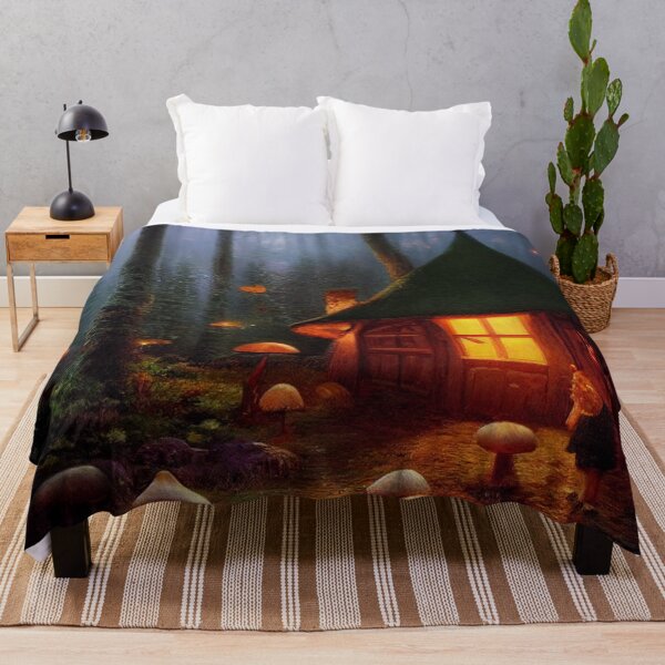 Item preview, Forest cabin with fairytale magic - Fantasy dream designed and sold by Monkyra.