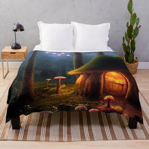 Item preview, Forest cabin with fairytale magic - Fantasy dream designed and sold by Monkyra.
