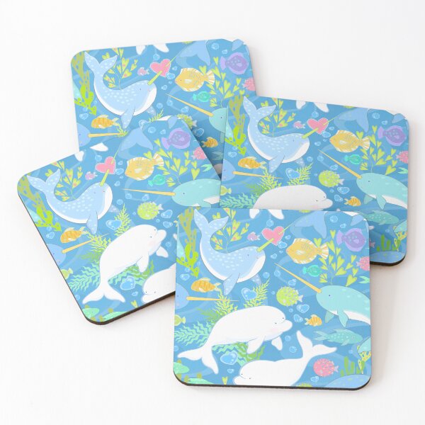 Item preview, Narwhale and Beluga  designed and sold by Silver Steer Design.