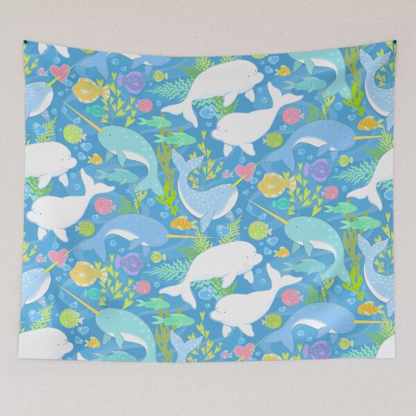 Item preview, Narwhale and Beluga  designed and sold by Silver Steer Design.