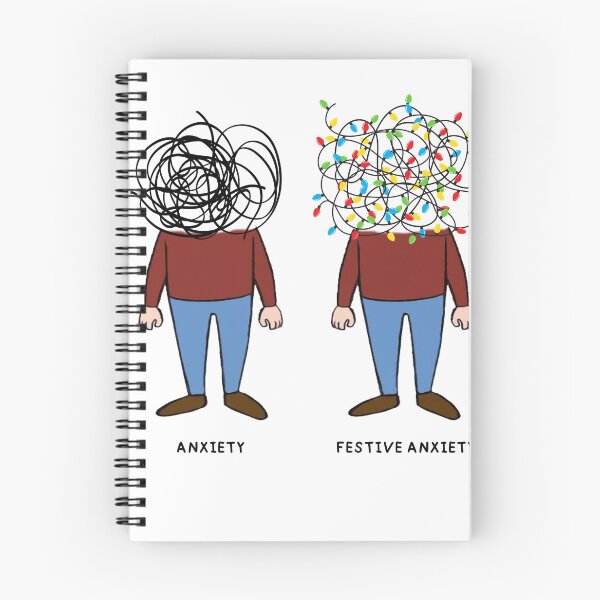 Item preview, Festive Anxiety funny sarcastic christmas designed and sold by red1one.