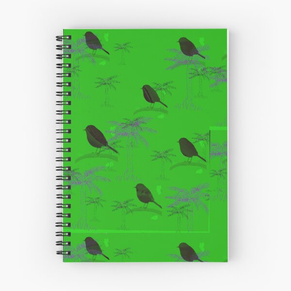 Item preview, black robin and ponga tree nz designed and sold by Jacinta hunt.