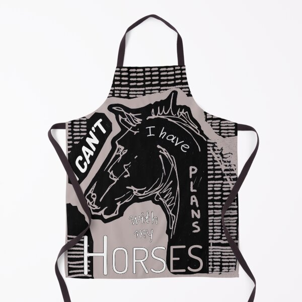 Item preview, Sorry I Can'T I Have Plans With My Horses / Black Version No. 2 designed and sold by AgnieshkaSiwek.