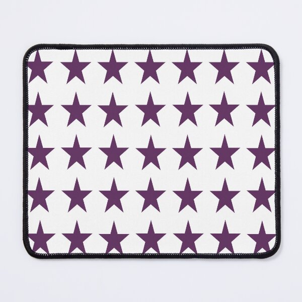 Item preview, Medium AUBERGINE PURPLE and WHITE STARS designed and sold by RachelMacht.