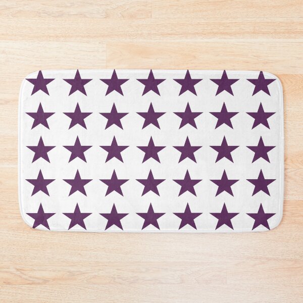 Item preview, Medium AUBERGINE PURPLE and WHITE STARS  designed and sold by RachelMacht.