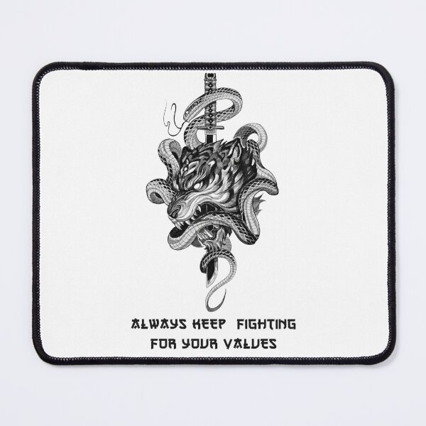 Item preview, always keep fighting for your values designed and sold by -DEEWOLF-.