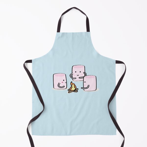 Item preview, Cute marshmellow campfire illustration designed and sold by CutestShopEver.