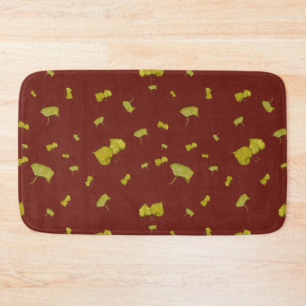 Item preview, Green leaves a seamless pattern watercolor red designed and sold by Yana Mustafina | Boho Soulful Designs.
