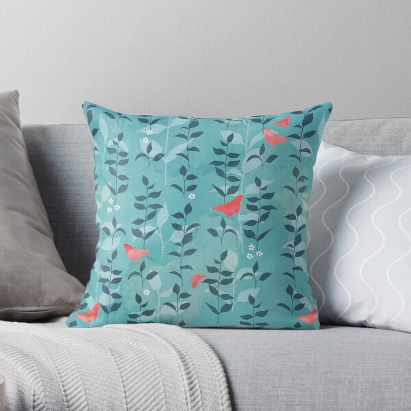 Summer garden Throw Pillow