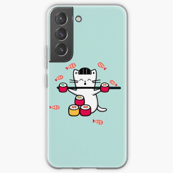 the cat king of sushi Samsung Galaxy Soft Case