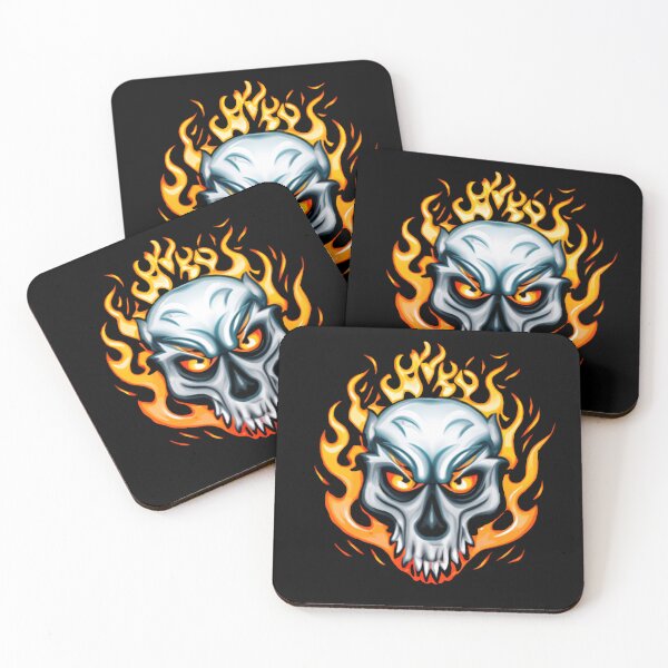 Item preview, Cool Flaming Skull designed and sold by Trace1234.