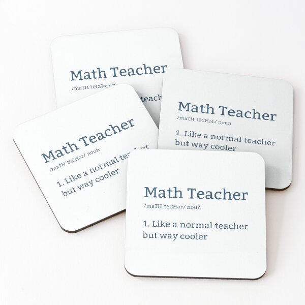 Item preview, Math Teacher Is Like A Normal Teacher But Way Cooler designed and sold by MathVerge.