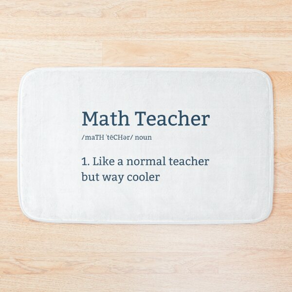 Item preview, Math Teacher Is Like A Normal Teacher But Way Cooler designed and sold by MathVerge.
