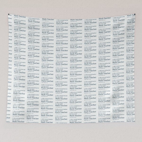 Item preview, Math Teacher Is Like A Normal Teacher But Way Cooler designed and sold by MathVerge.
