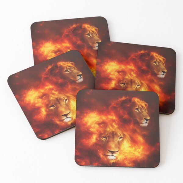 Item preview, Lions with a Body of Flames Digital Art designed and sold by DesignerKin.
