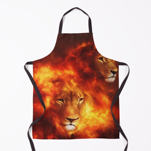 Item preview, Lions with a Body of Flames Digital Art designed and sold by DesignerKin.