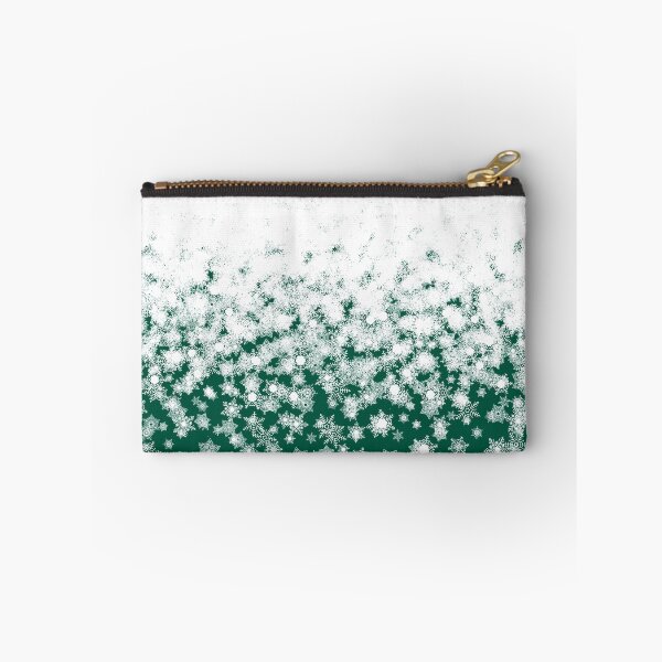 Item preview, Blizzard - Snowflakes on a green background designed and sold by illustratious.