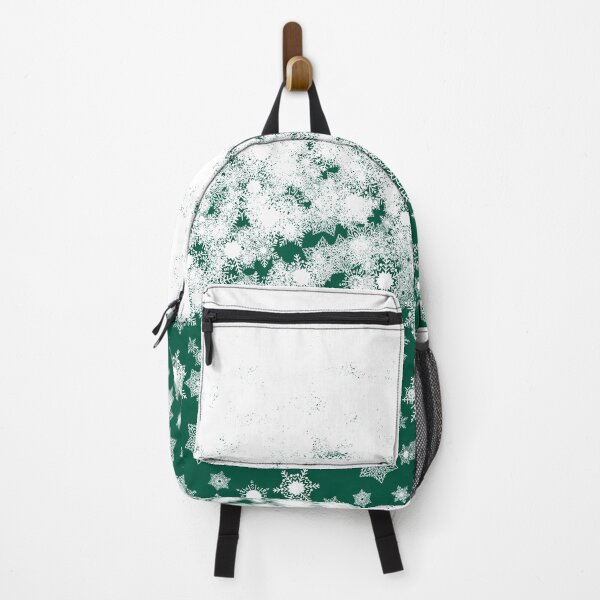 Item preview, Blizzard - Snowflakes on a green background designed and sold by illustratious.