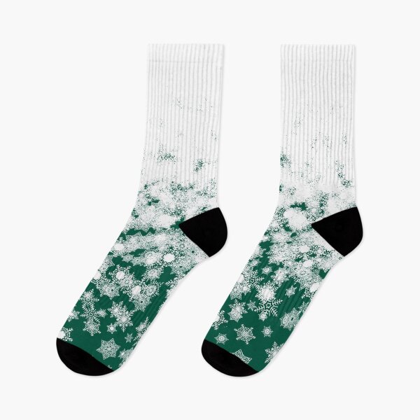 Item preview, Blizzard - Snowflakes on a green background designed and sold by illustratious.