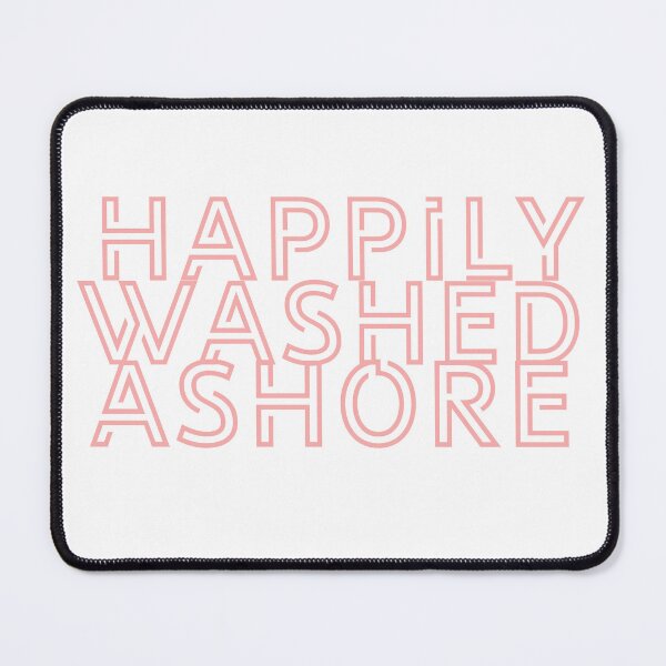 Item preview, Happily Washed Ashore in Pink Outline Letters designed and sold by fontspree.