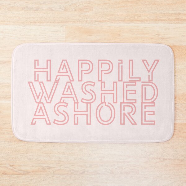 Item preview, Happily Washed Ashore in Pink Outline Letters designed and sold by fontspree.