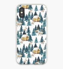 Vinilo o funda para iPhone Pueblo de invierno