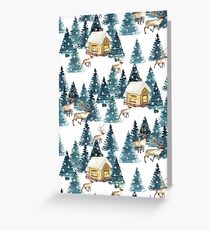 Winter village Greeting Card
