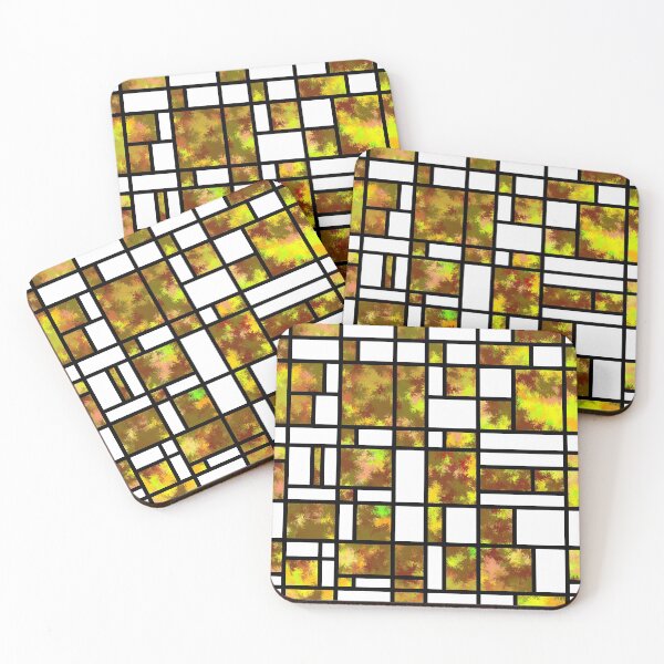 Item preview, Modern Art Autumn Style Grid Pattern designed and sold by MarkUK97.