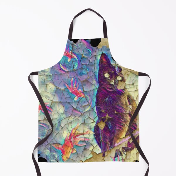 Item preview, Black cat and goldfish designed and sold by Cyberomiz.