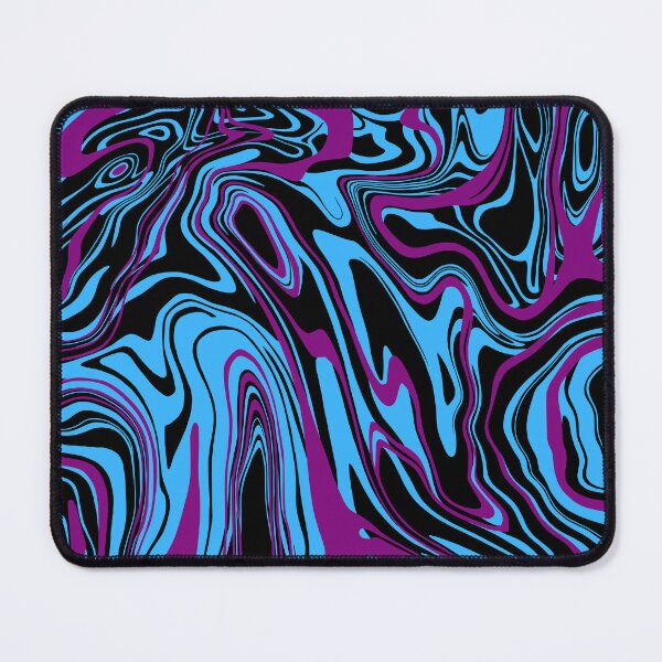 Item preview, Retro Liquid Blue and Purple Marble Swirl Contemporary Pattern  designed and sold by Shaloj.