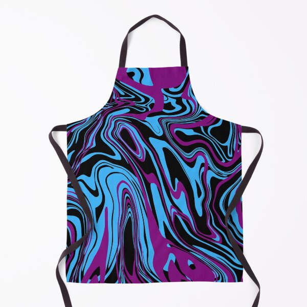 Item preview, Retro Liquid Blue and Purple Marble Swirl Contemporary Pattern designed and sold by Shaloj.