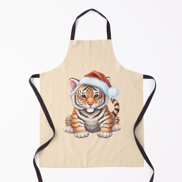 Item preview, Baby tiger with Santa hat designed and sold by MAV-Arts.