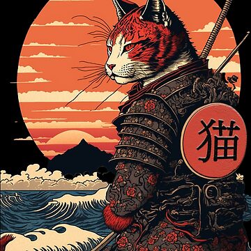 Artwork thumbnail, Ukiyo e Samurai Cat by TheSamuraiCat